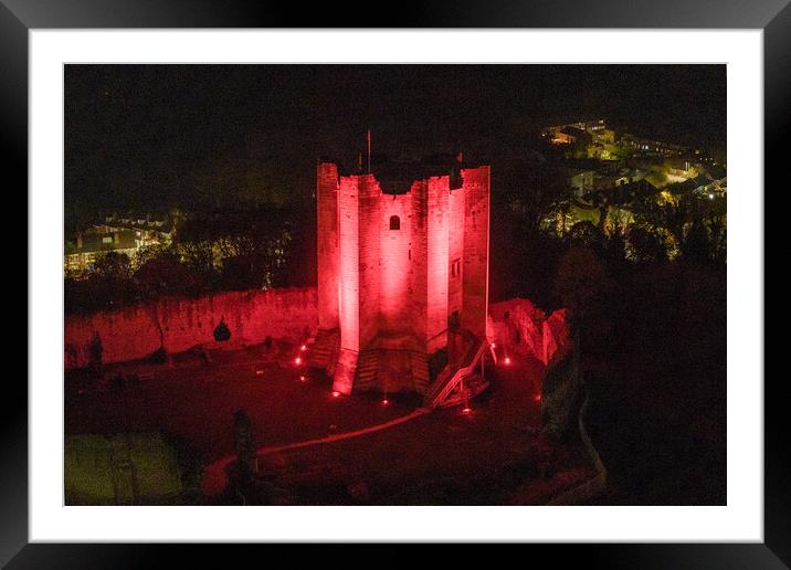 Conisbrough Castle Framed Mounted Print by J Biggadike