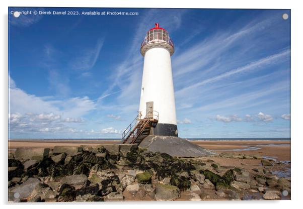  Point of Ayr Lighthouse Acrylic by Derek Daniel