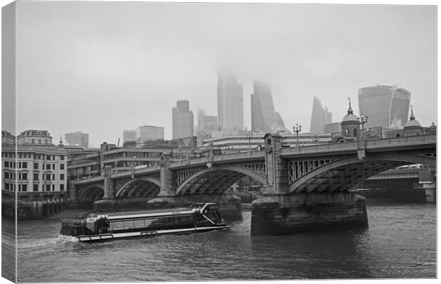 London panorama Canvas Print by Olga Peddi
