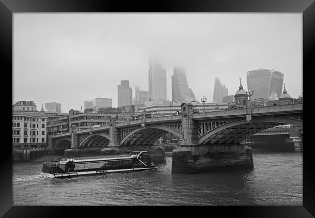 London panorama Framed Print by Olga Peddi