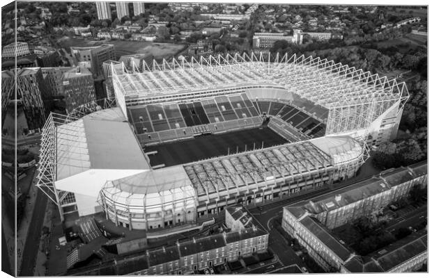 St James Park Black and White Canvas Print by Apollo Aerial Photography