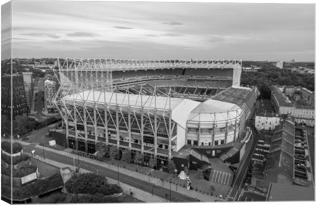 St James Park Black and White Canvas Print by Apollo Aerial Photography
