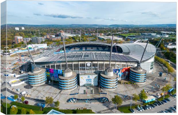 Man City FC  Canvas Print by Apollo Aerial Photography