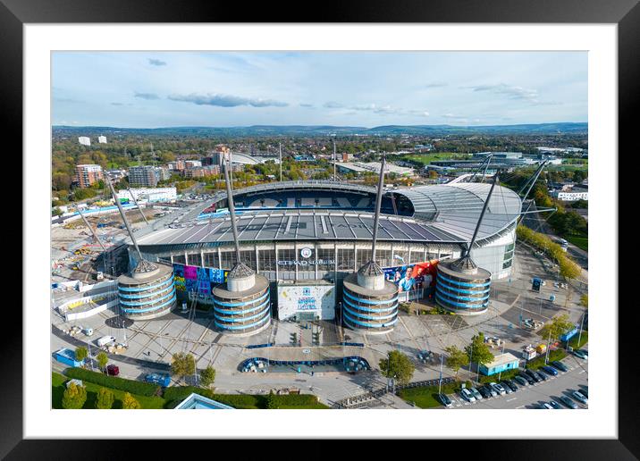 Man City FC  Framed Mounted Print by Apollo Aerial Photography