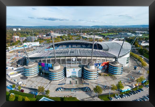 Man City FC  Framed Print by Apollo Aerial Photography