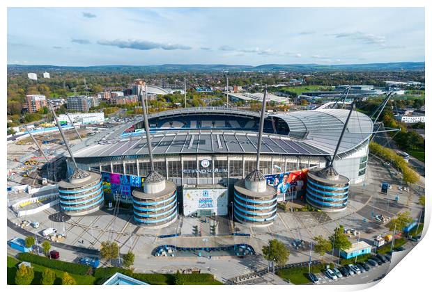 Man City FC  Print by Apollo Aerial Photography