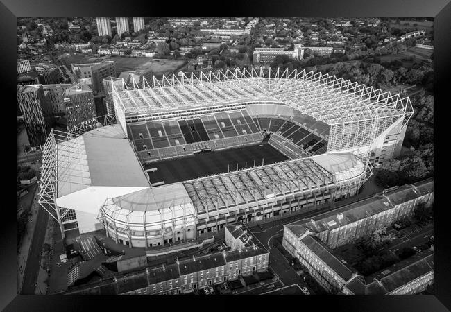 Newcastle United Framed Print by Apollo Aerial Photography