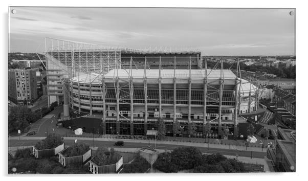 Newcastle United Acrylic by Apollo Aerial Photography