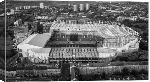 Newcastle United Canvas Print by Apollo Aerial Photography