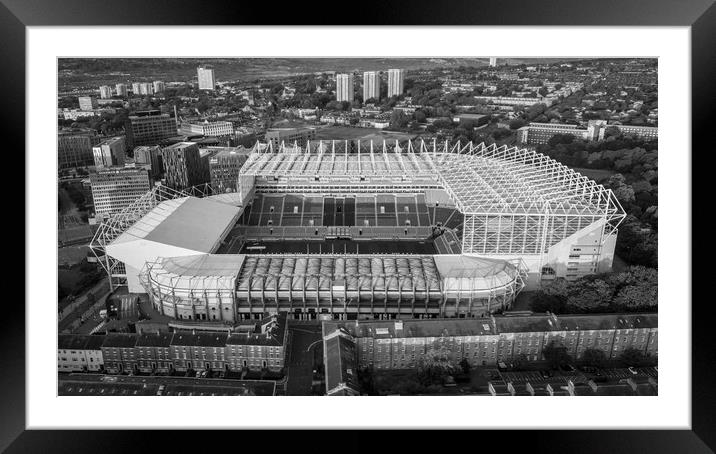Newcastle United Framed Mounted Print by Apollo Aerial Photography