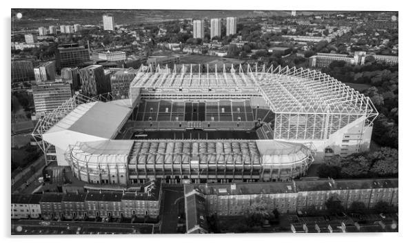 Newcastle United Acrylic by Apollo Aerial Photography