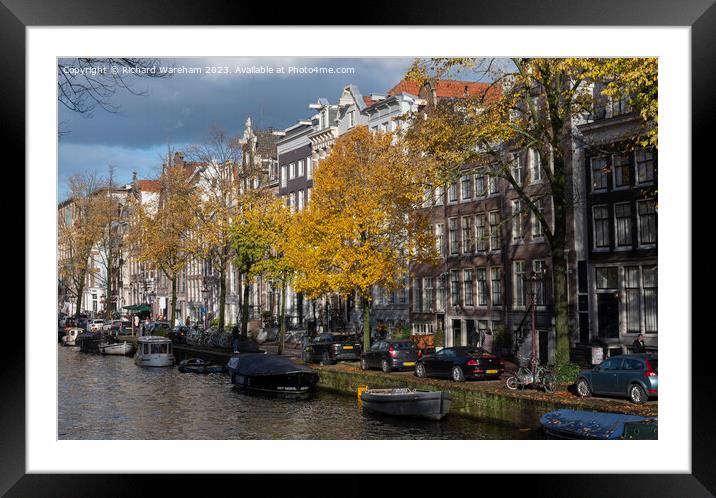 Amsterdam Autumn Framed Mounted Print by Richard Wareham