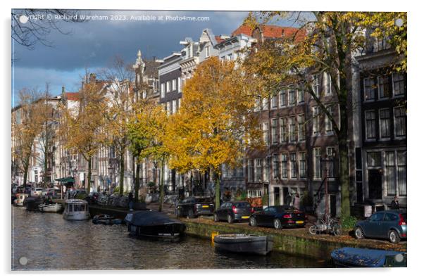 Amsterdam Autumn Acrylic by Richard Wareham