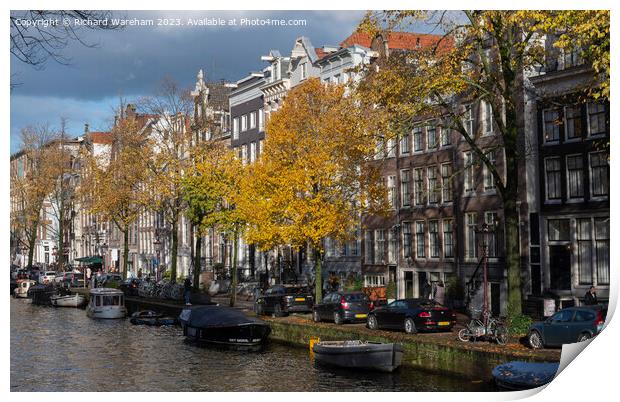 Amsterdam Autumn Print by Richard Wareham