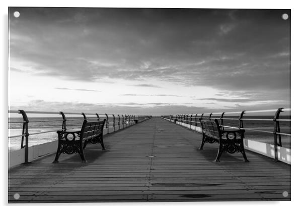 Saltburn pier Acrylic by Kevin Winter