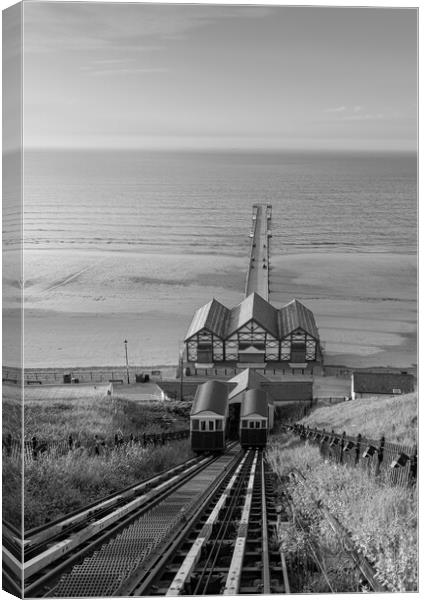 saltburn cliff lift Canvas Print by Kevin Winter