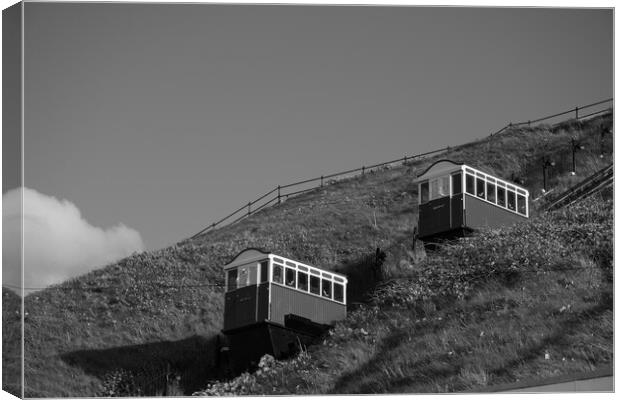 Saltburn cliff lift Canvas Print by Kevin Winter