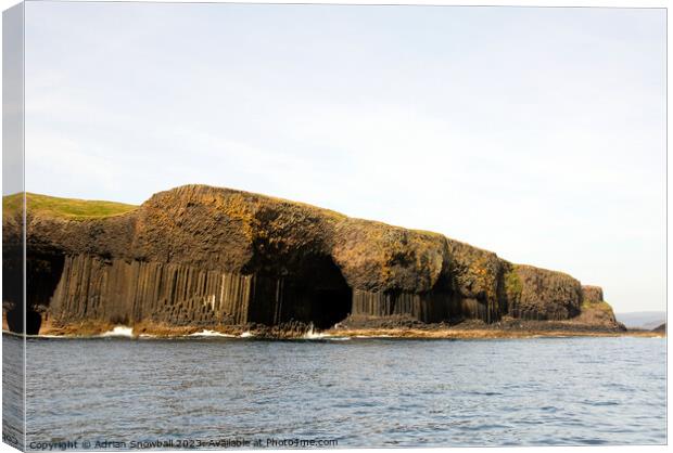 Fingal's Cave Canvas Print by Adrian Snowball