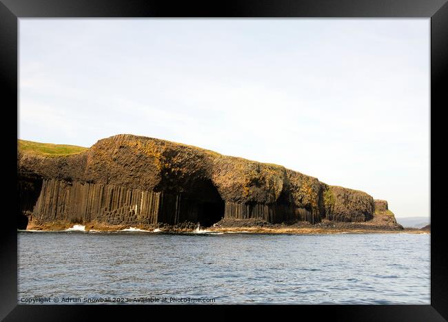 Fingal's Cave Framed Print by Adrian Snowball