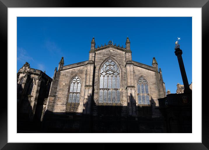 St Giles Cathedral In Edinburgh Framed Mounted Print by Artur Bogacki
