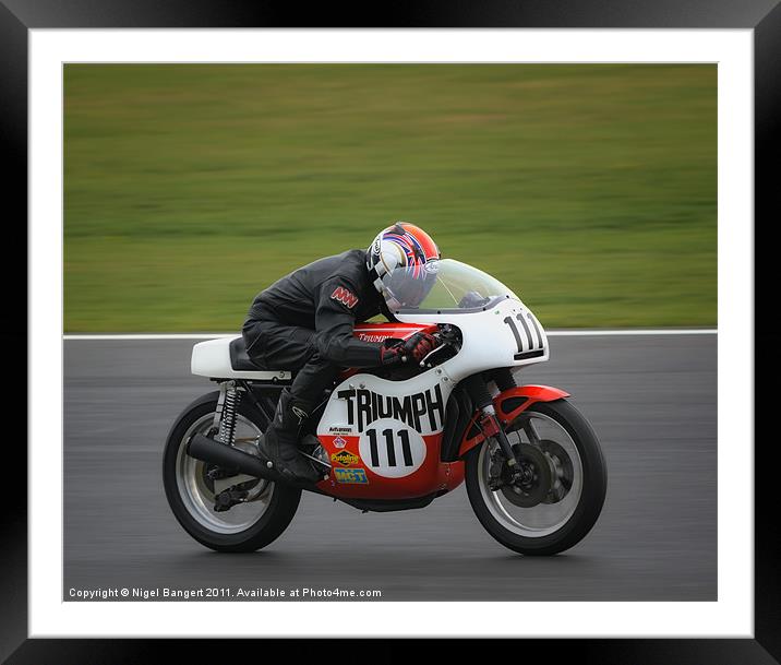 Full Throttle Framed Mounted Print by Nigel Bangert