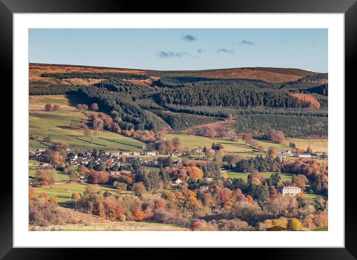 Eggleston from Bail Hill Framed Mounted Print by Richard Laidler