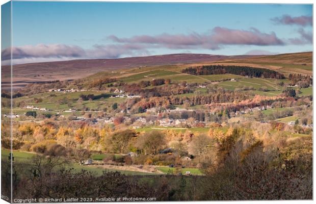 Middleton-in-Teesdale from Bail Hill Canvas Print by Richard Laidler