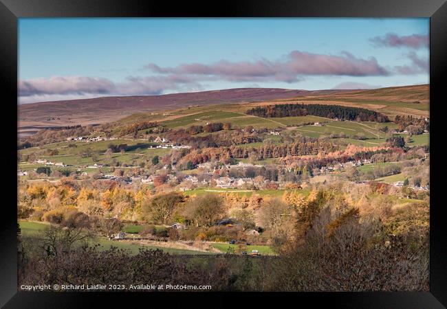 Middleton-in-Teesdale from Bail Hill Framed Print by Richard Laidler