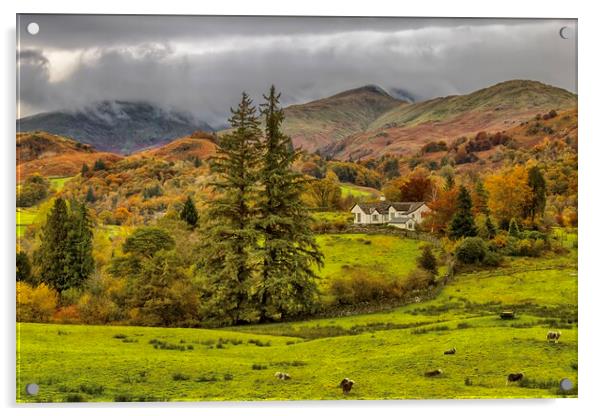 Autumn in the Lakes Acrylic by Jack Marsden