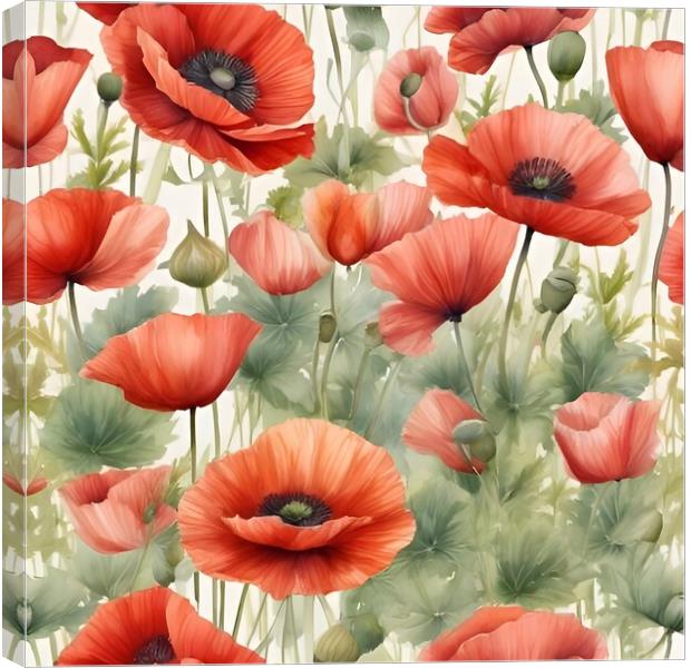Poppies Canvas Print by Scott Anderson