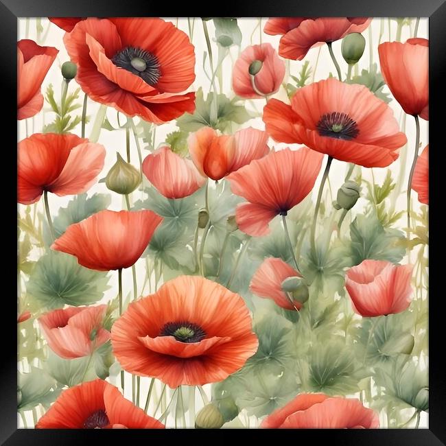 Poppies Framed Print by Scott Anderson