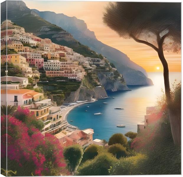 Amalfi Views Canvas Print by Scott Anderson