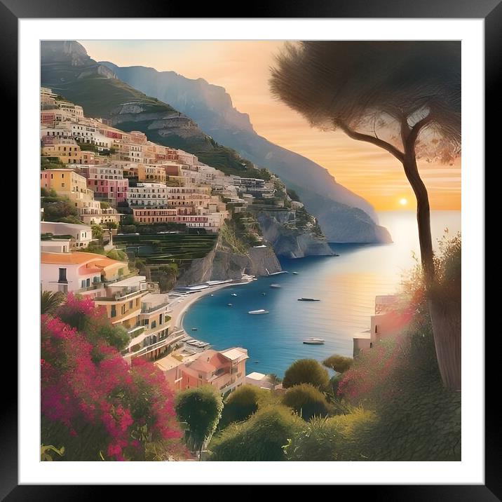 Amalfi Views Framed Mounted Print by Scott Anderson