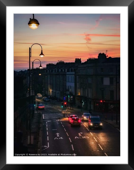 An early morning by London Road.  Framed Mounted Print by Rowena Ko