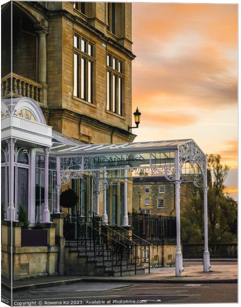 The Architect Bath in early morning.  Canvas Print by Rowena Ko