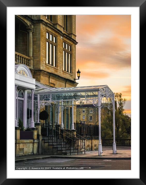 The Architect Bath in early morning.  Framed Mounted Print by Rowena Ko