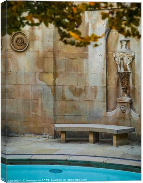 The Cross Bath in autumn  Canvas Print by Rowena Ko