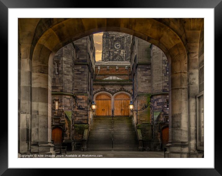 Edinburgh Old College Framed Mounted Print by RJW Images