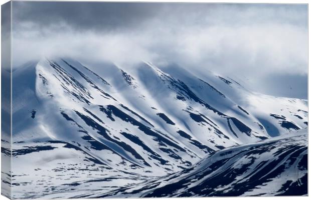 Arctic Mountain Landscape - Svalbard Canvas Print by Martyn Arnold