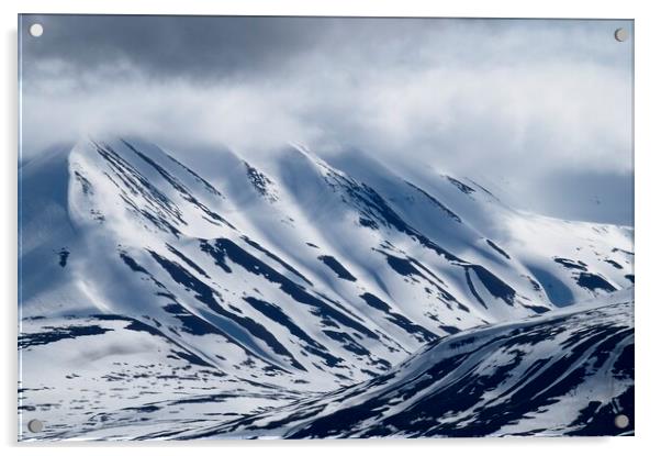 Arctic Mountain Landscape - Svalbard Acrylic by Martyn Arnold