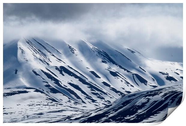 Arctic Mountain Landscape - Svalbard Print by Martyn Arnold