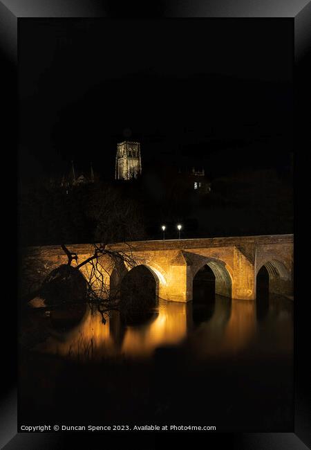 Durham at Night Framed Print by Duncan Spence