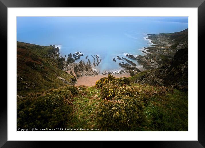Rame Head Framed Mounted Print by Duncan Spence
