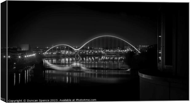 The Infinity Bridge Canvas Print by Duncan Spence