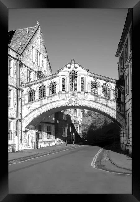 Oxford Bridge Of Sighs Framed Print by Alison Chambers