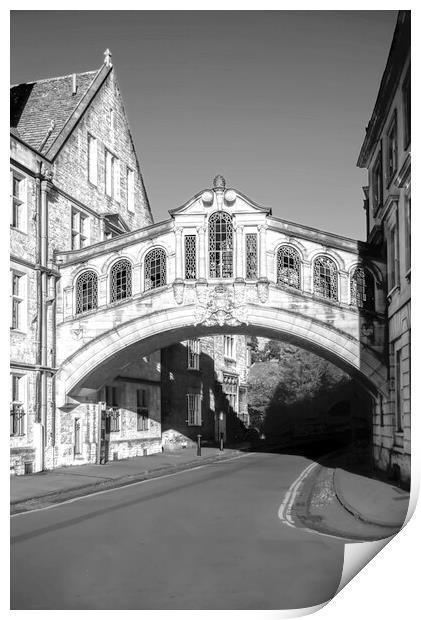 Oxford Bridge Of Sighs Print by Alison Chambers
