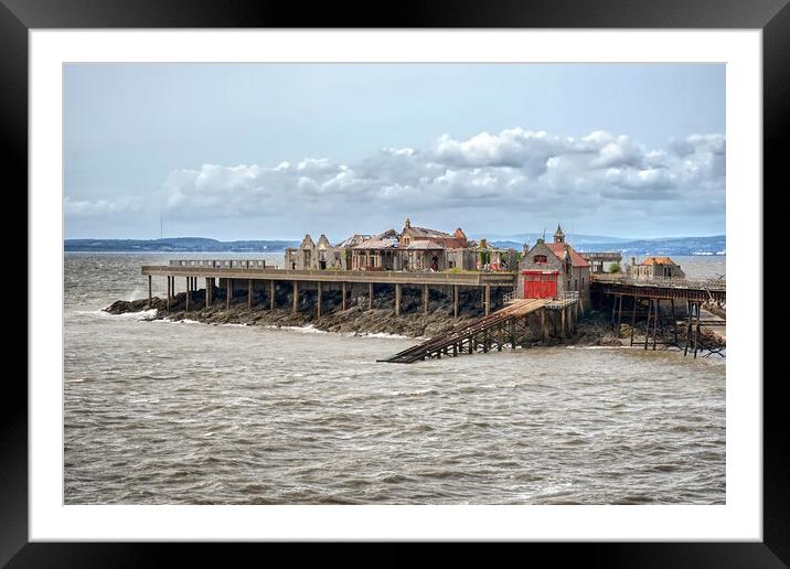 Birnbeck Pier Weston Super Mare Framed Mounted Print by Alison Chambers
