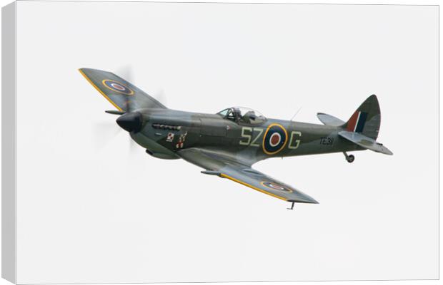 Spitfire TE311 Canvas Print by J Biggadike
