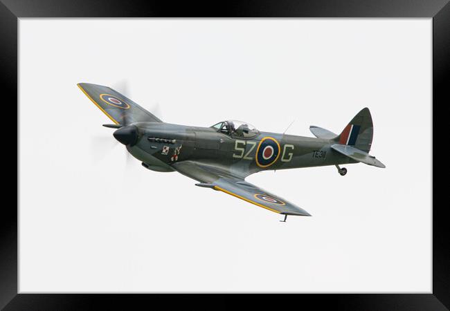 Spitfire TE311 Framed Print by J Biggadike