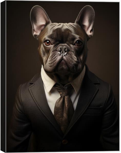 French Bulldog Canvas Print by K9 Art